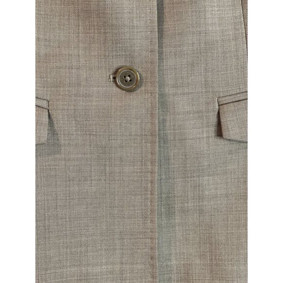 Brooks Brothers Womens Wool Blazer Size 4 Tan Button-Front - Picture 5 of 16